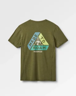 T-shirt actif texturé Kirkwood - Kaki