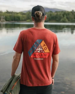 T-shirt actif texturé Kirkwood - Ocre Rouge