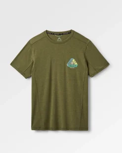 T-shirt actif texturé Kirkwood - Kaki