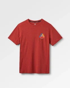 T-shirt actif texturé Kirkwood - Ocre Rouge