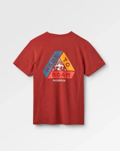 T-shirt actif texturé Kirkwood - Ocre Rouge