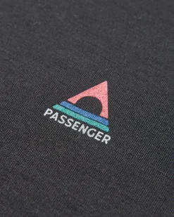 T-shirt classique à manches longues recyclé - Noir