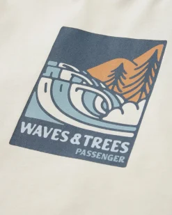 T-shirt en coton bio Waves u0026 Trees - Birch