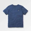 T-shirt en coton recyclé avec logo classique - Rich Navy