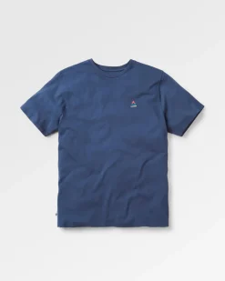 T-shirt en coton recyclé avec logo classique - Rich Navy
