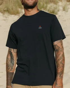 T-shirt en coton recyclé avec logo classique - Noir