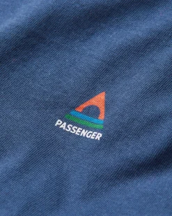 T-shirt en coton recyclé avec logo classique - Rich Navy
