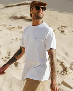 T-shirt en coton recyclé avec logo classique - Blanc