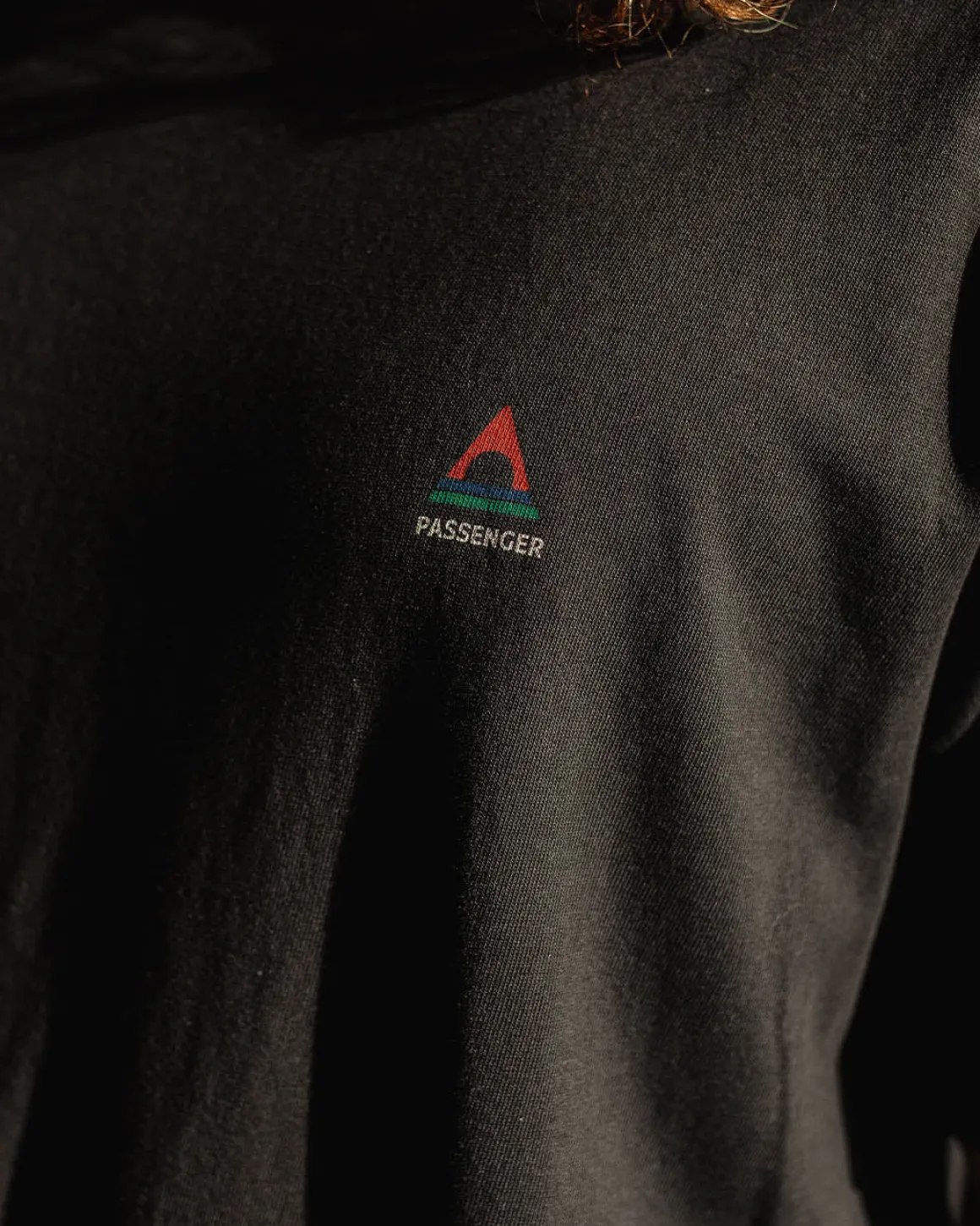 T-shirt en coton recyclé avec logo classique - Noir