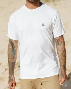 T-shirt en coton recyclé avec logo classique - Blanc