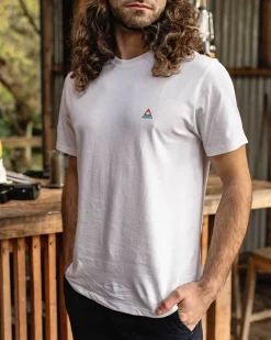 T-shirt en coton recyclé avec logo classique - Blanc