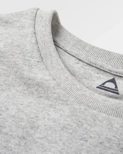 T-shirt en coton recyclé avec logo classique - Gris chiné