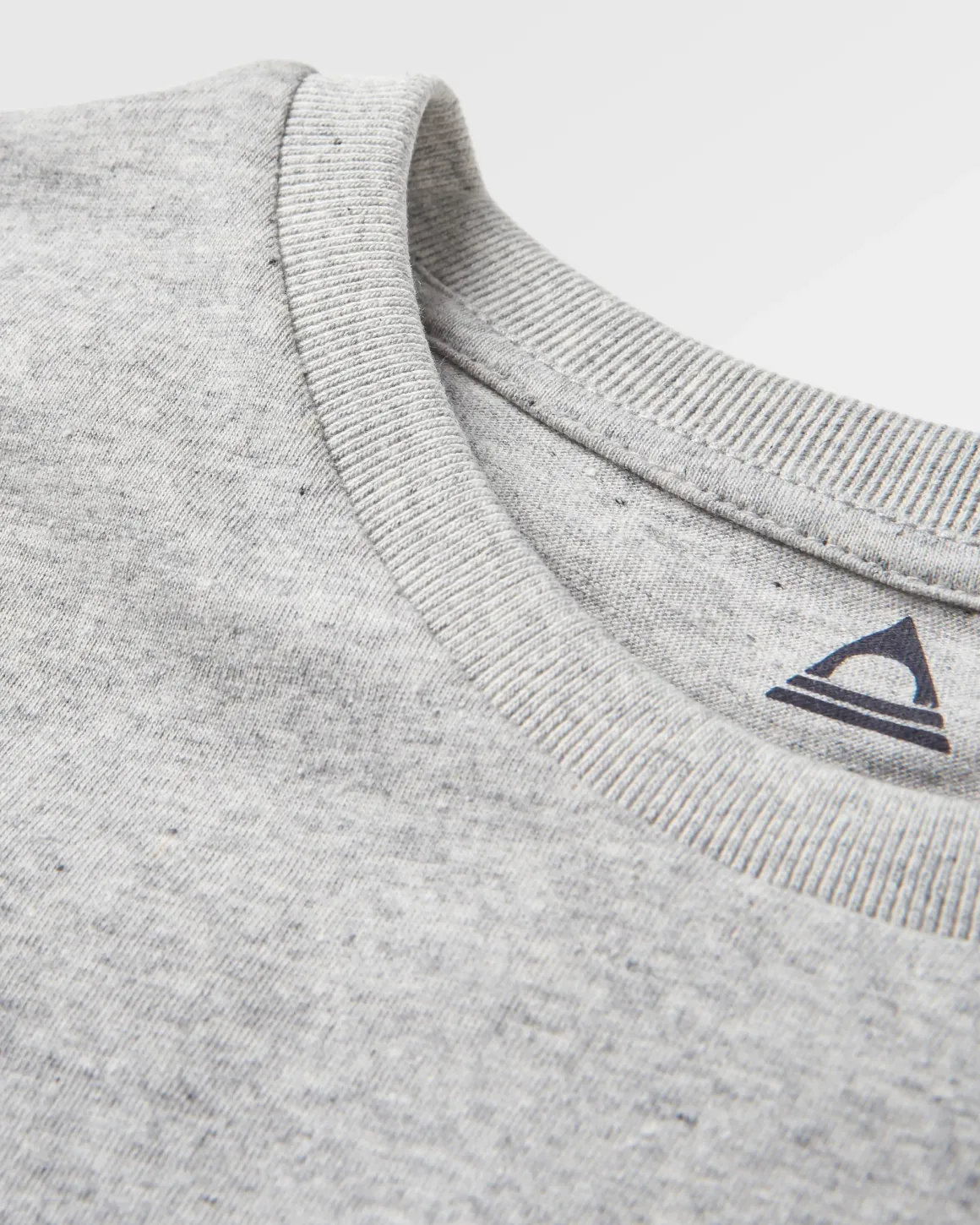 T-shirt en coton recyclé avec logo classique - Gris chiné
