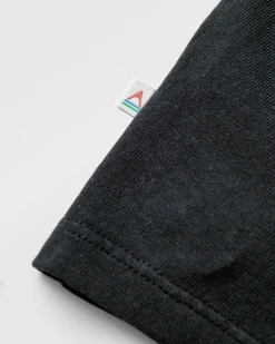 T-shirt en coton recyclé avec logo classique - Noir