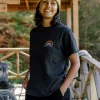 T-shirt en coton recyclé Breathe - Noir