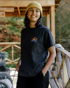 T-shirt en coton recyclé Breathe - Noir
