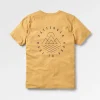 T-shirt en coton recyclé Escapism - Or Moutarde