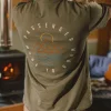 T-shirt en coton recyclé Escapism - Olive poussiéreux