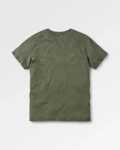 T-shirt en coton recyclé Escapism - Olive poussiéreux