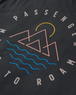 T-shirt en coton recyclé Escapism - Noir