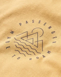 T-shirt en coton recyclé Escapism - Or Moutarde