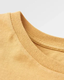 T-shirt en coton recyclé Escapism - Or Moutarde