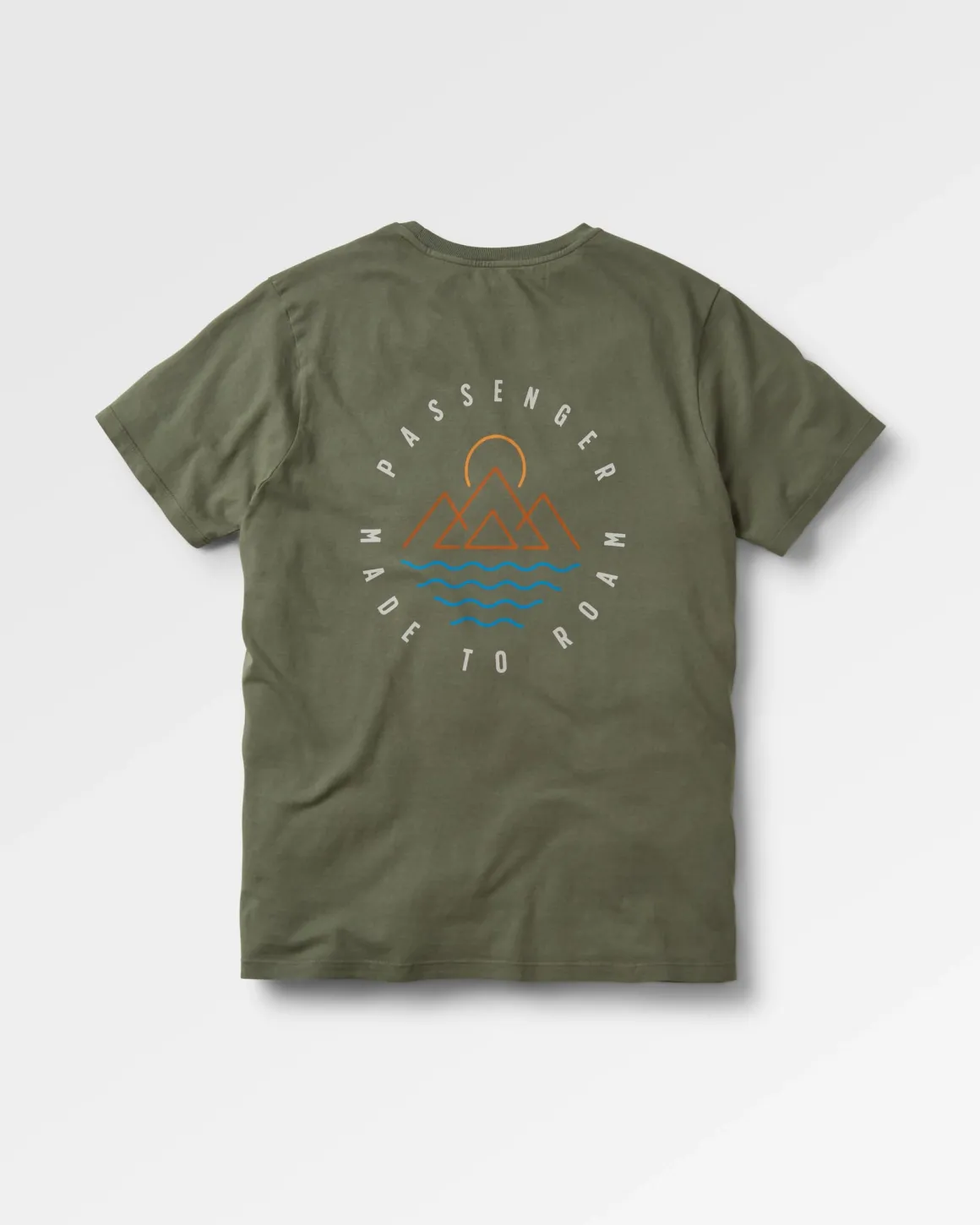 T-shirt en coton recyclé Escapism - Olive poussiéreux