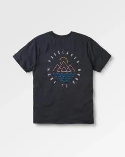 T-shirt en coton recyclé Escapism - Noir
