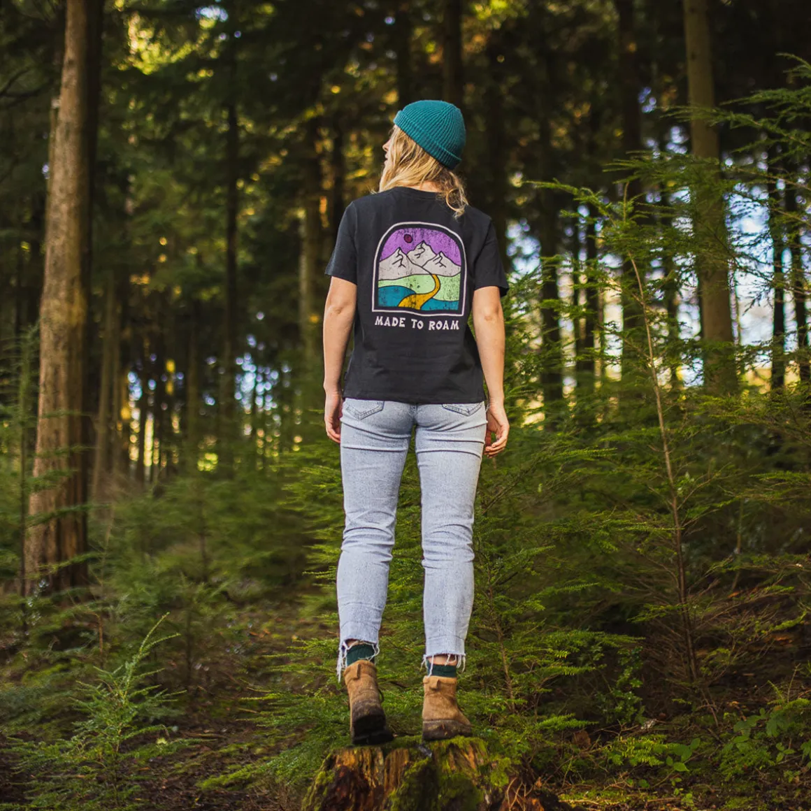 T-shirt en coton recyclé Friday Collective - Noir
