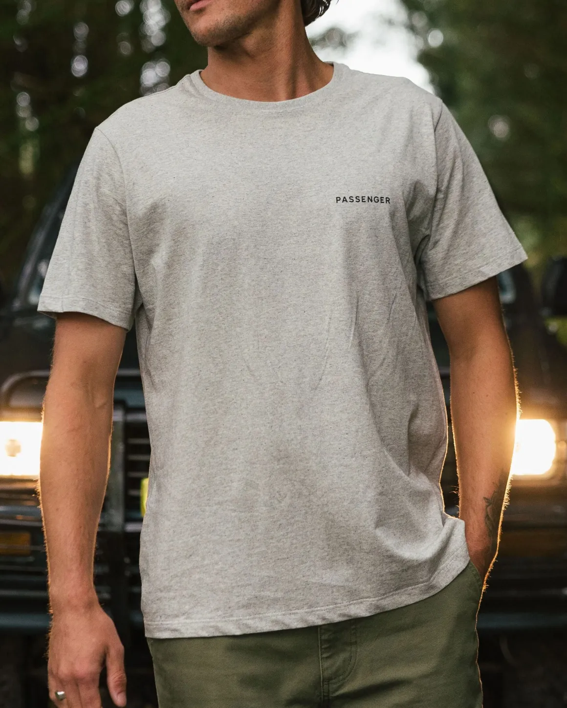 T-shirt en coton recyclé Made To Roam - Gris Marl