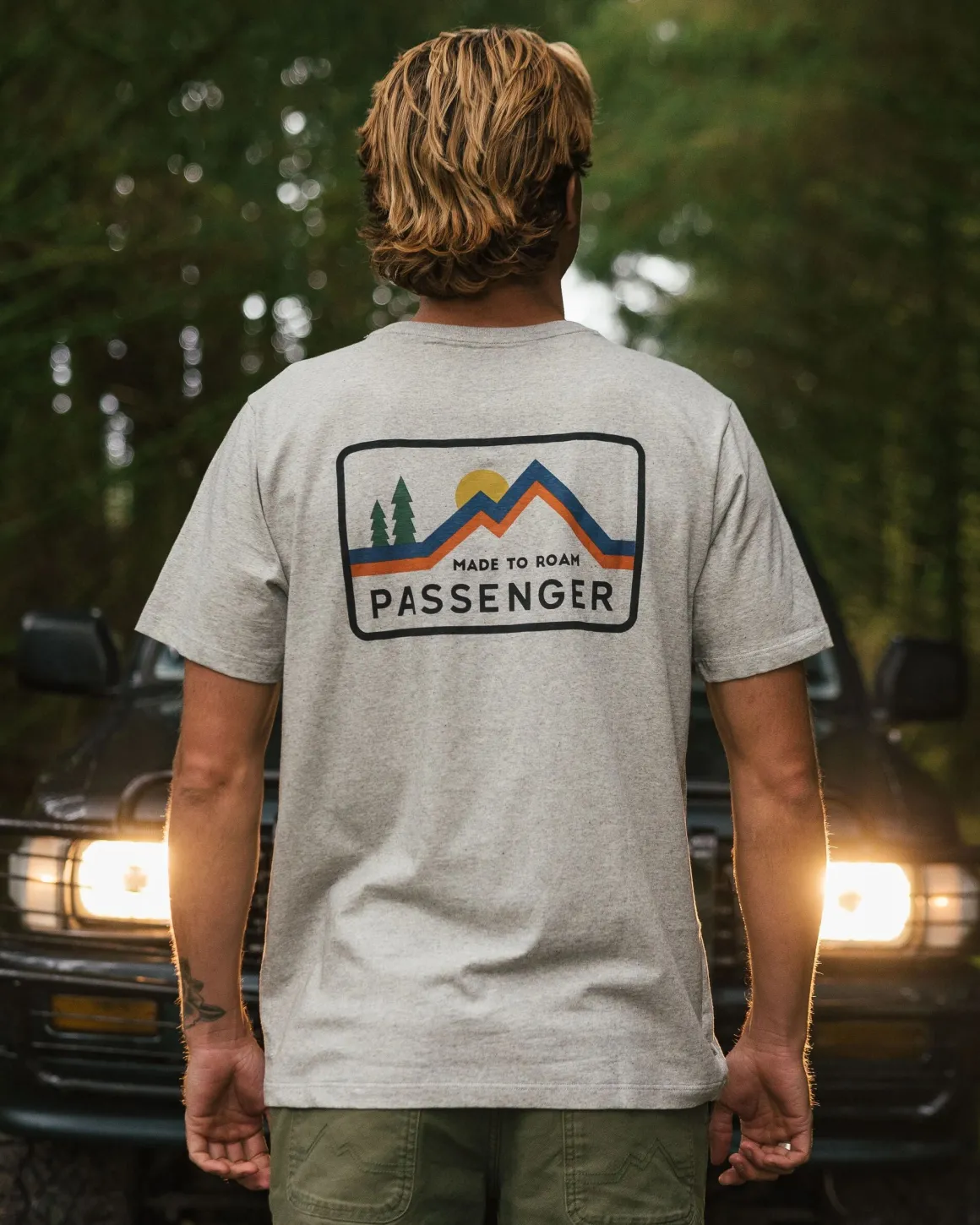T-shirt en coton recyclé Made To Roam - Gris Marl