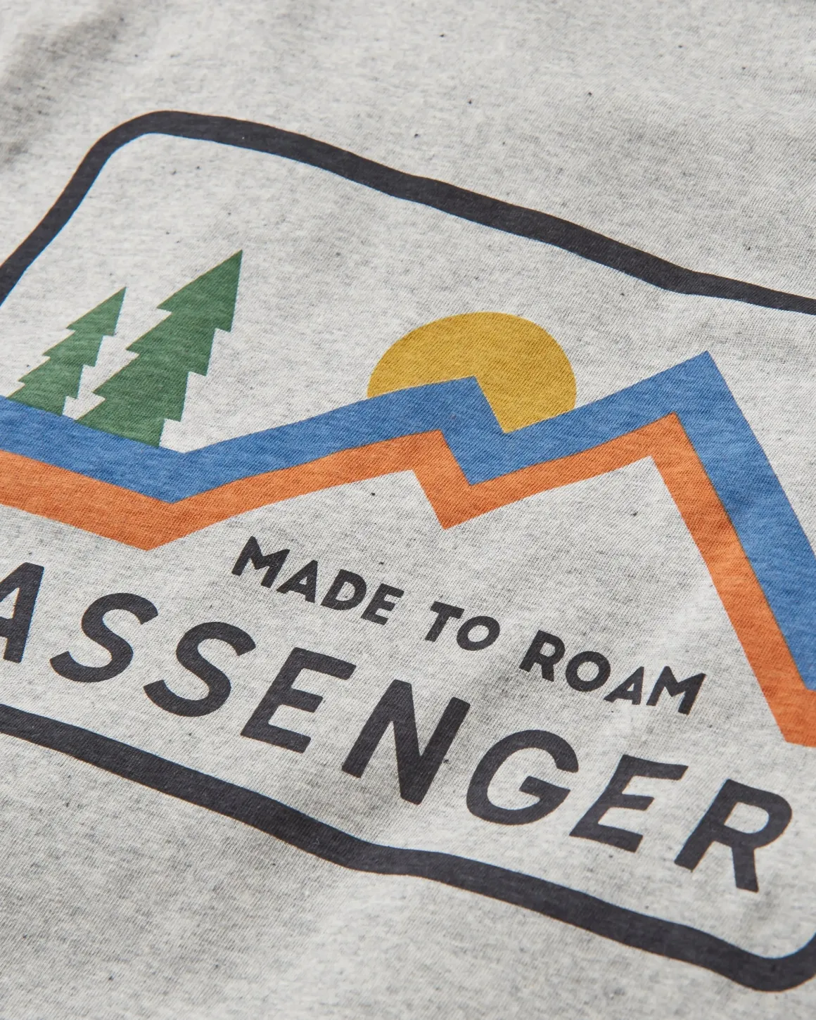 T-shirt en coton recyclé Made To Roam - Gris Marl