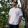 T-shirt en coton recyclé Nature - Blanc