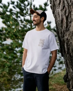 T-shirt en coton recyclé Nature - Blanc