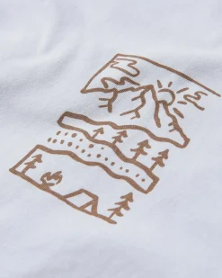 T-shirt en coton recyclé Nature - Blanc