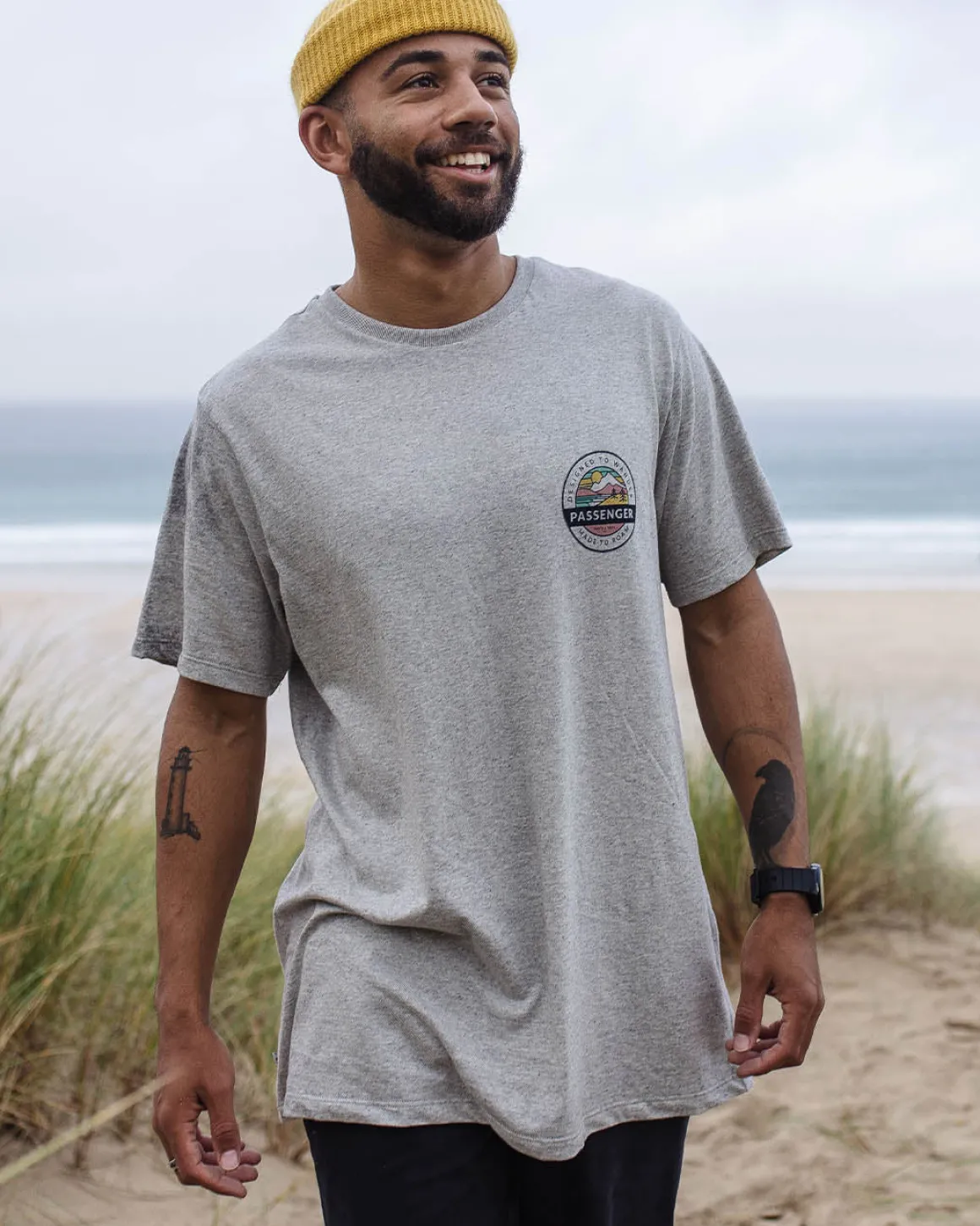T-shirt en coton recyclé Odyssey - Gris Marl