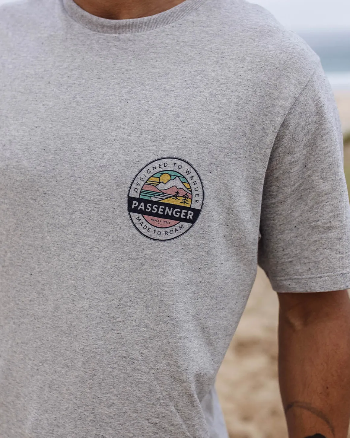 T-shirt en coton recyclé Odyssey - Gris Marl