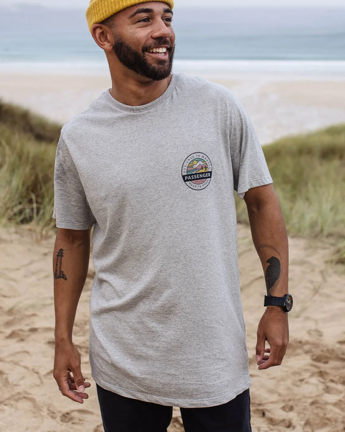 T-shirt en coton recyclé Odyssey - Gris Marl