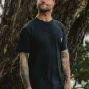 T-shirt Heritage Recyclé à Coupe Décontractée - Noir