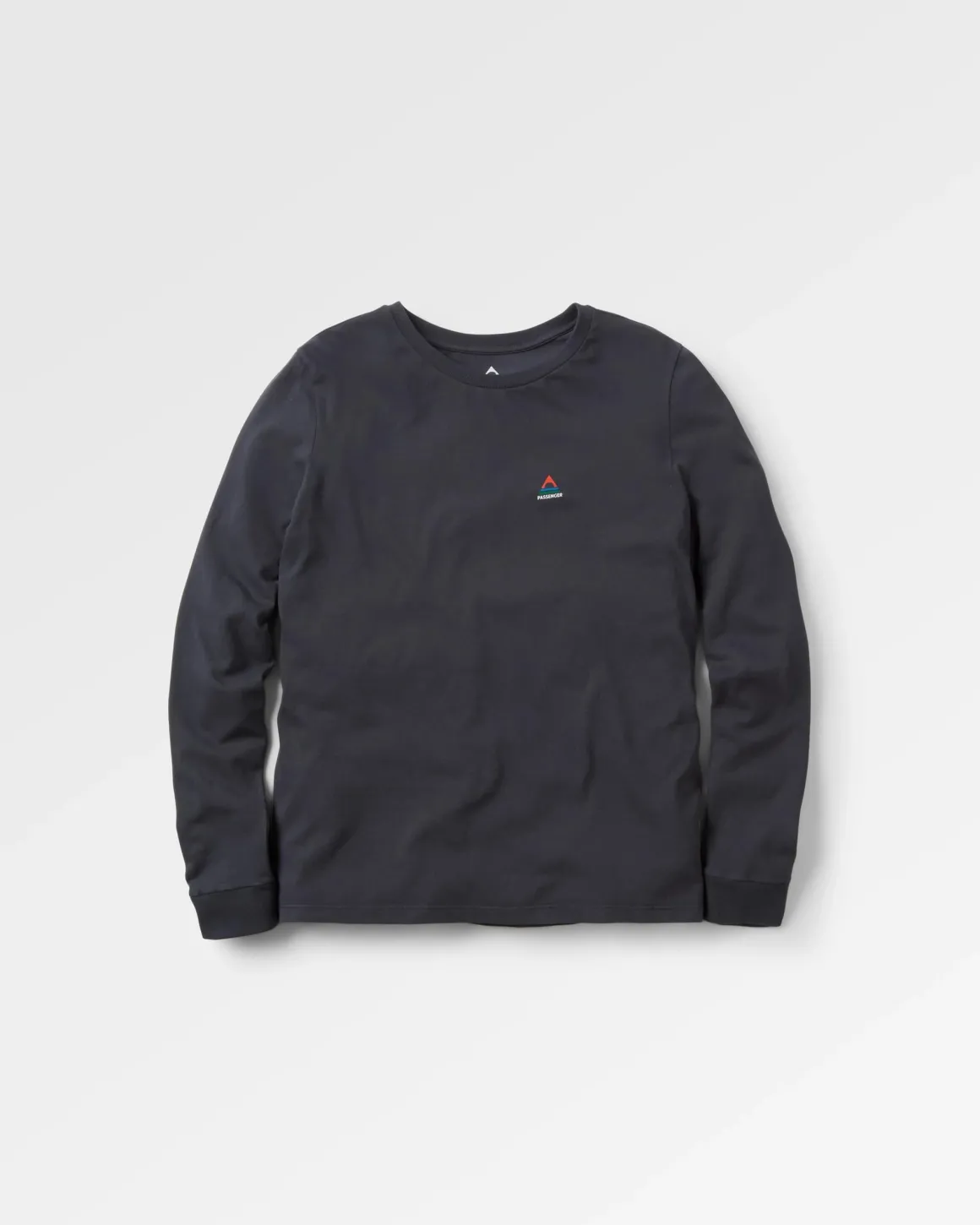 T-shirt manches longues en coton recyclé classique - Noir
