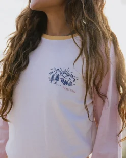 T-shirt manches longues en coton recyclé Riser - Birch