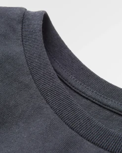 T-shirt manches longues en coton recyclé classique - Noir