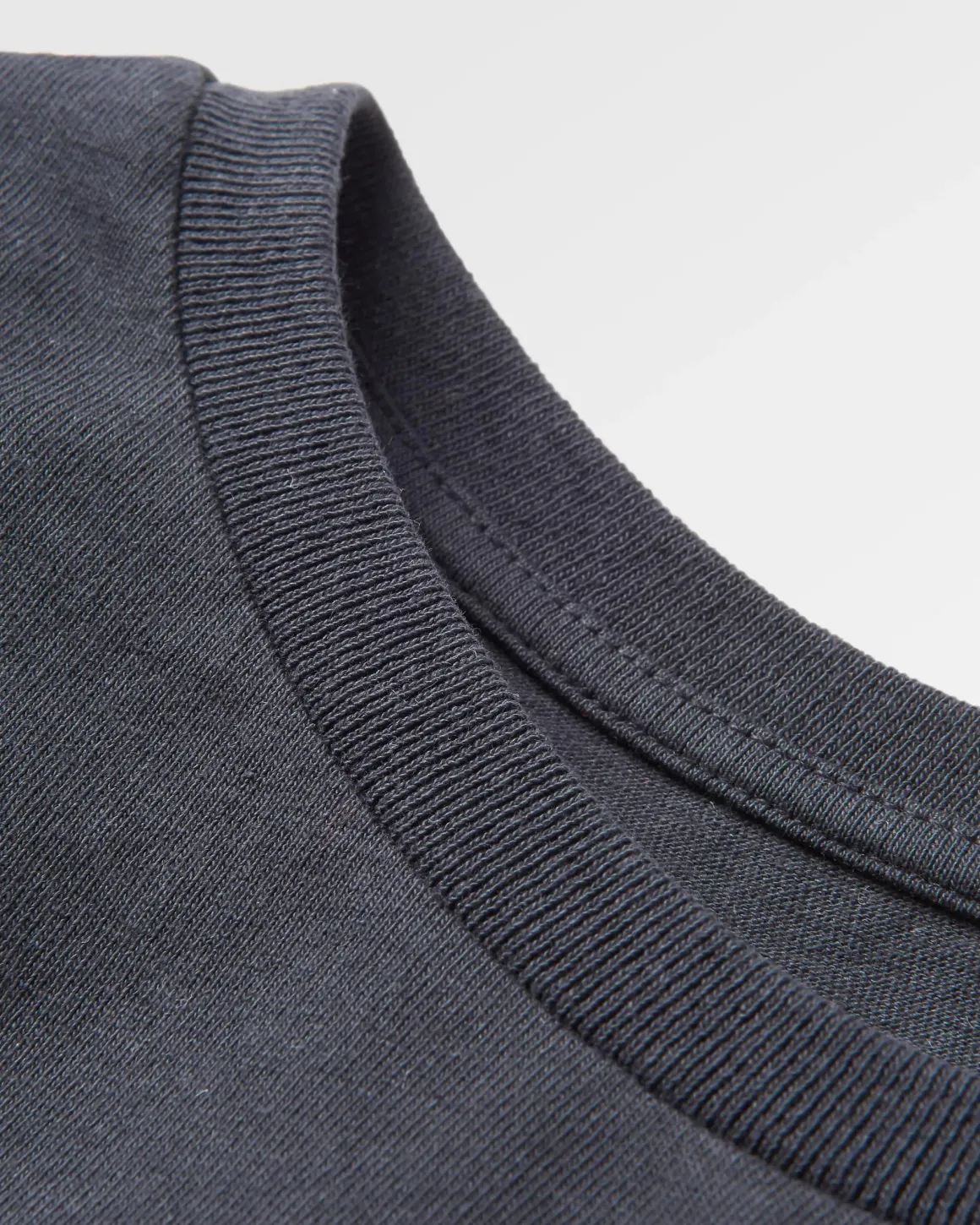 T-shirt manches longues en coton recyclé classique - Noir