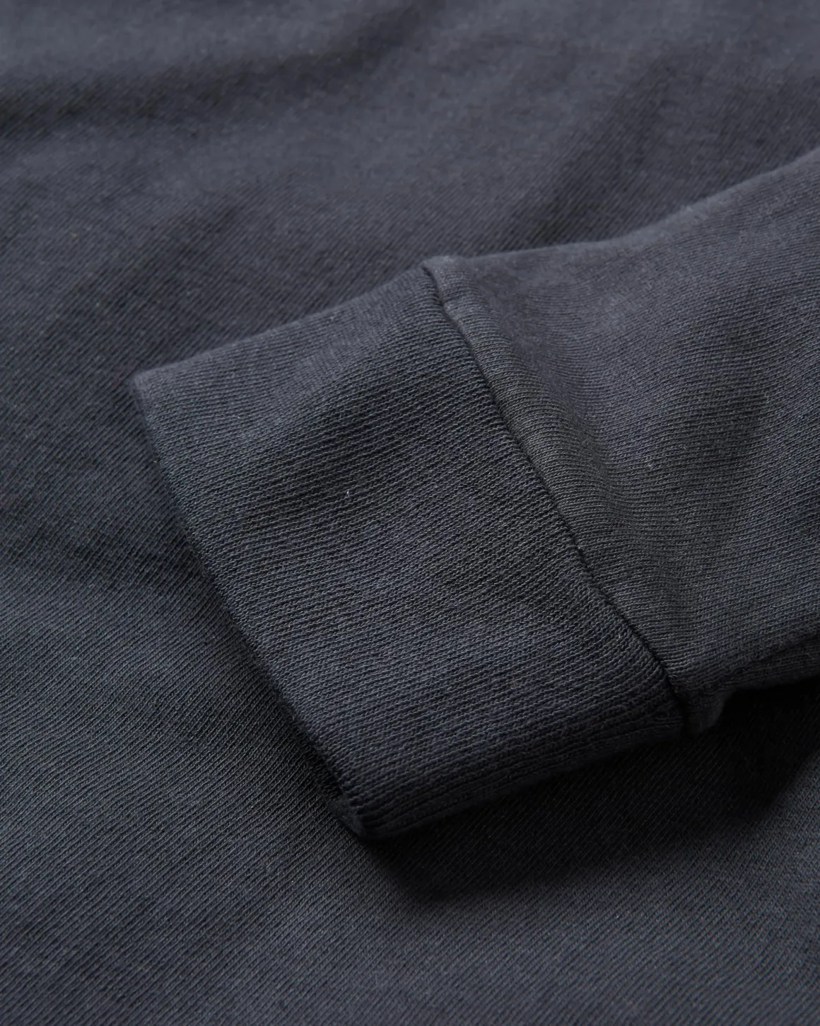 T-shirt manches longues en coton recyclé classique - Noir