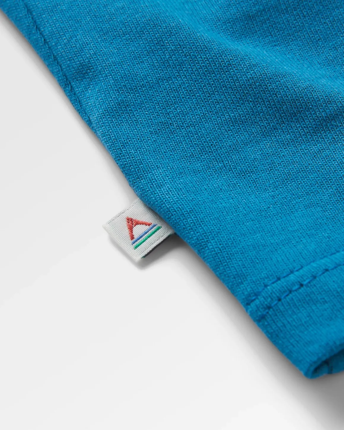 T-shirt manches longues en coton recyclé Riser - Bleu Corail