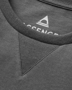 T-shirt manches longues recyclé Big Leaf - Noir délavé