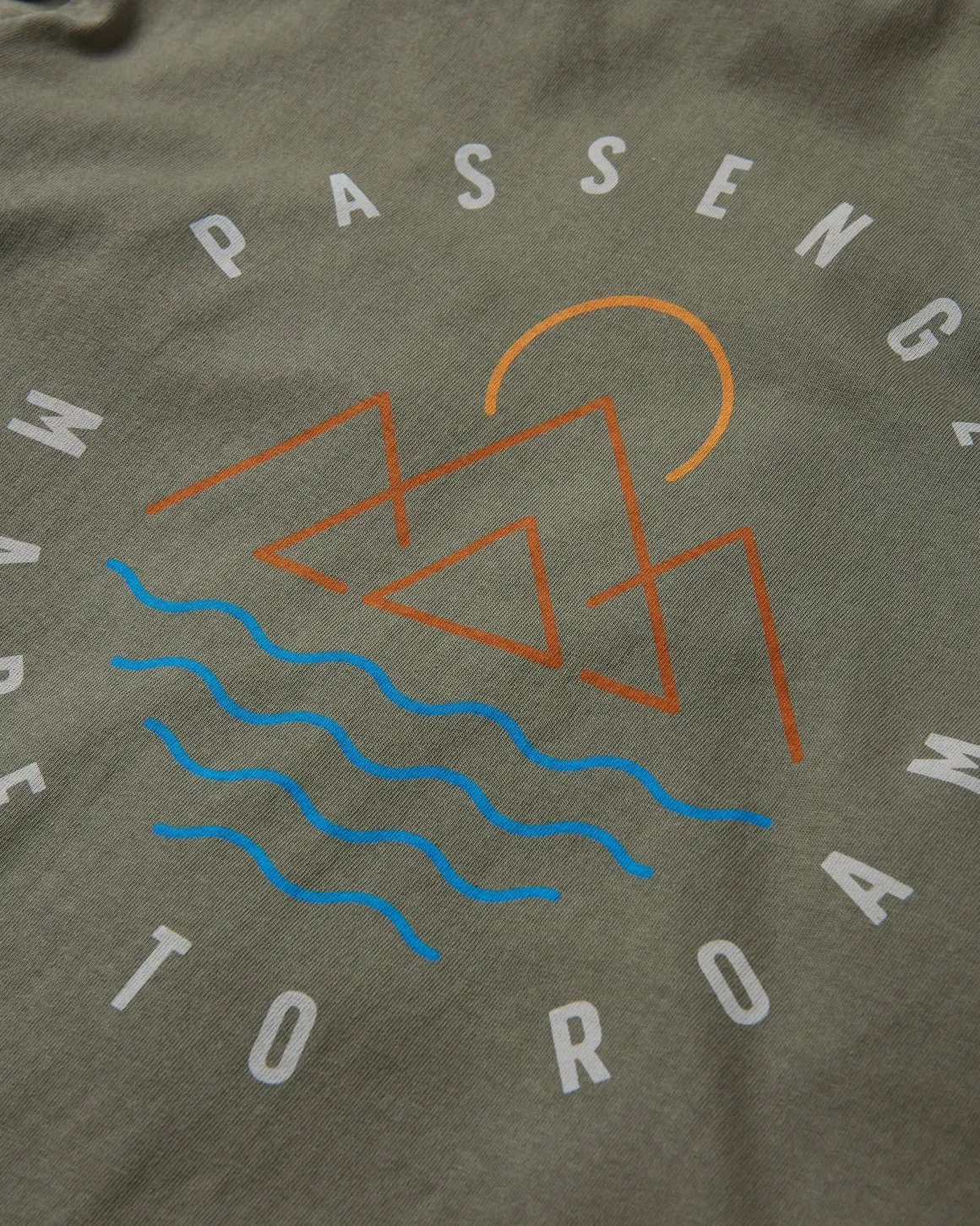 T-shirt manches longues recyclé Escapism - Olive poussiéreux