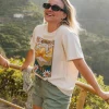 T-shirt Oversize en Coton Recyclé Saisonnier - Bouleau