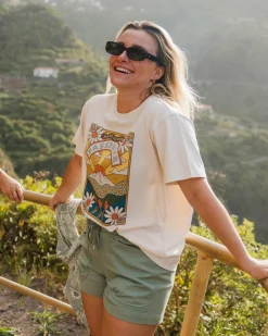 T-shirt Oversize en Coton Recyclé Saisonnier - Bouleau