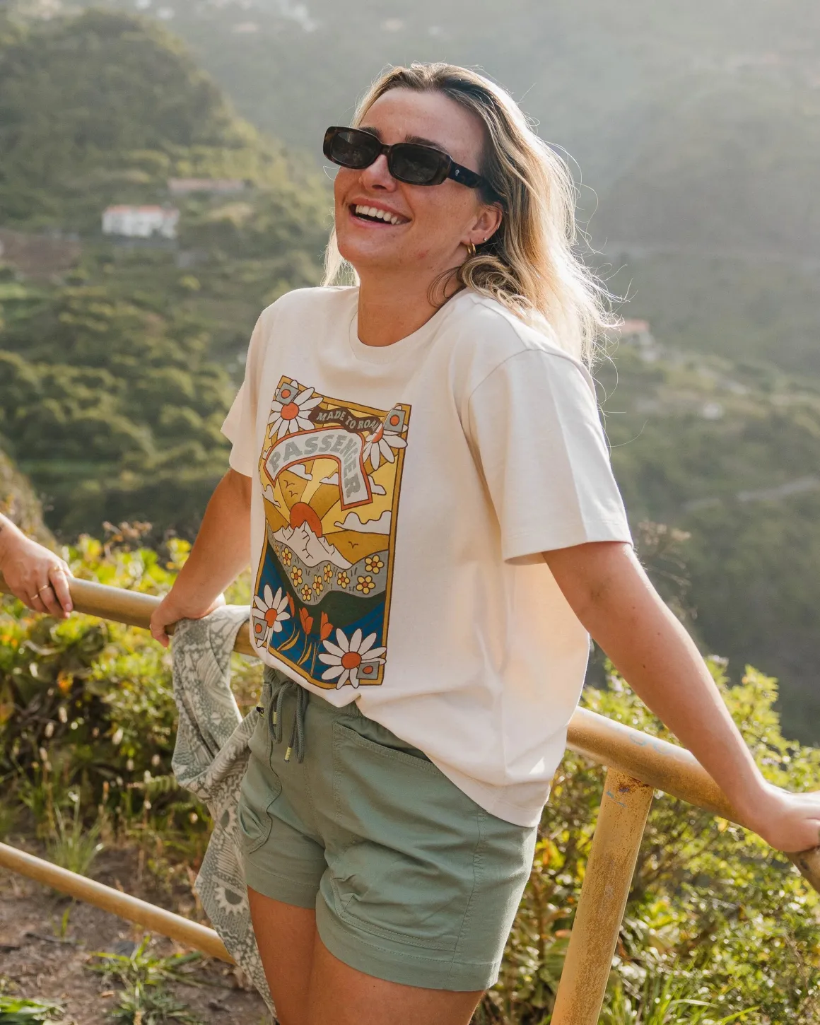T-shirt Oversize en Coton Recyclé Saisonnier - Bouleau